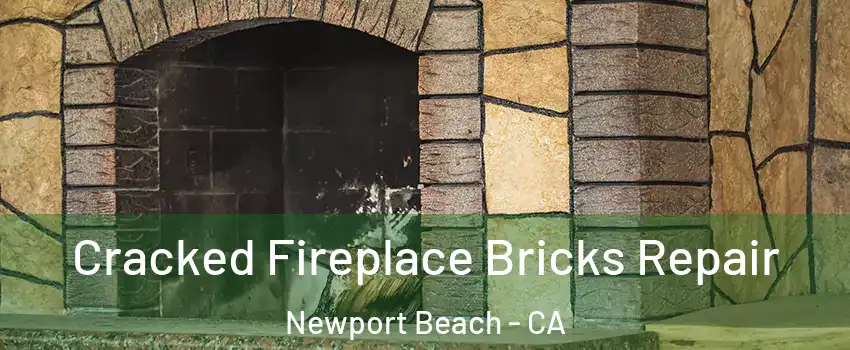  Cracked Fireplace Bricks Repair Newport Beach - CA