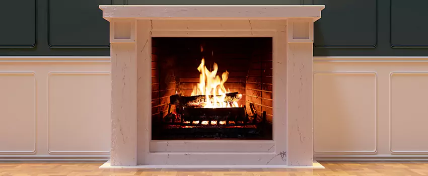 Decorative Electric Fireplace Installation in Newport Beach, California
