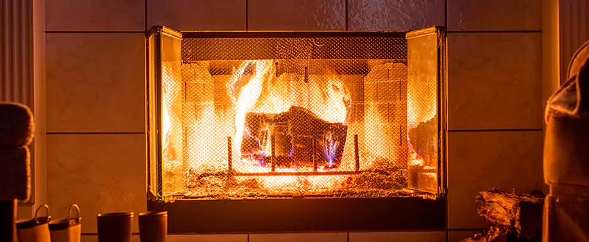 Mendota Hearth Landscape Fireplace Installation in Newport Beach, California