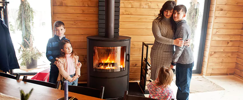 Morso Cast Iron Fireplace Insert Installation in Newport Beach, California