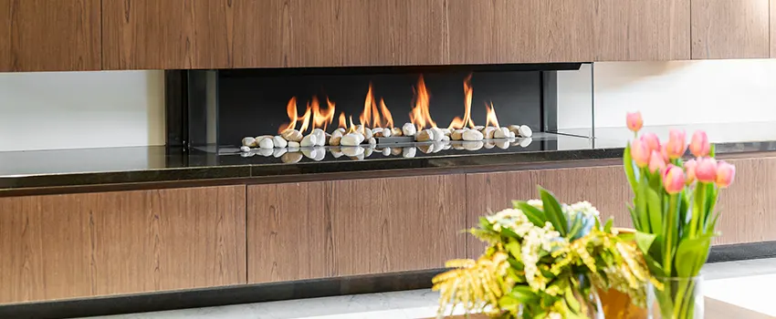Double-height Fireplace Design Refurbishment in Newport Beach, California