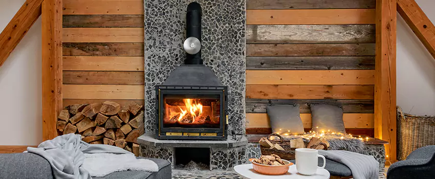 Thelin Hearth Products Direct Vent Gas Stove Fireplace Inspection in Newport Beach, California