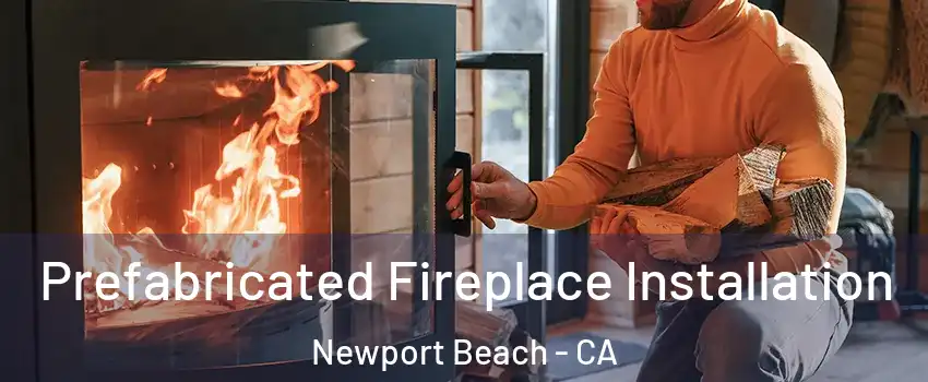  Prefabricated Fireplace Installation Newport Beach - CA